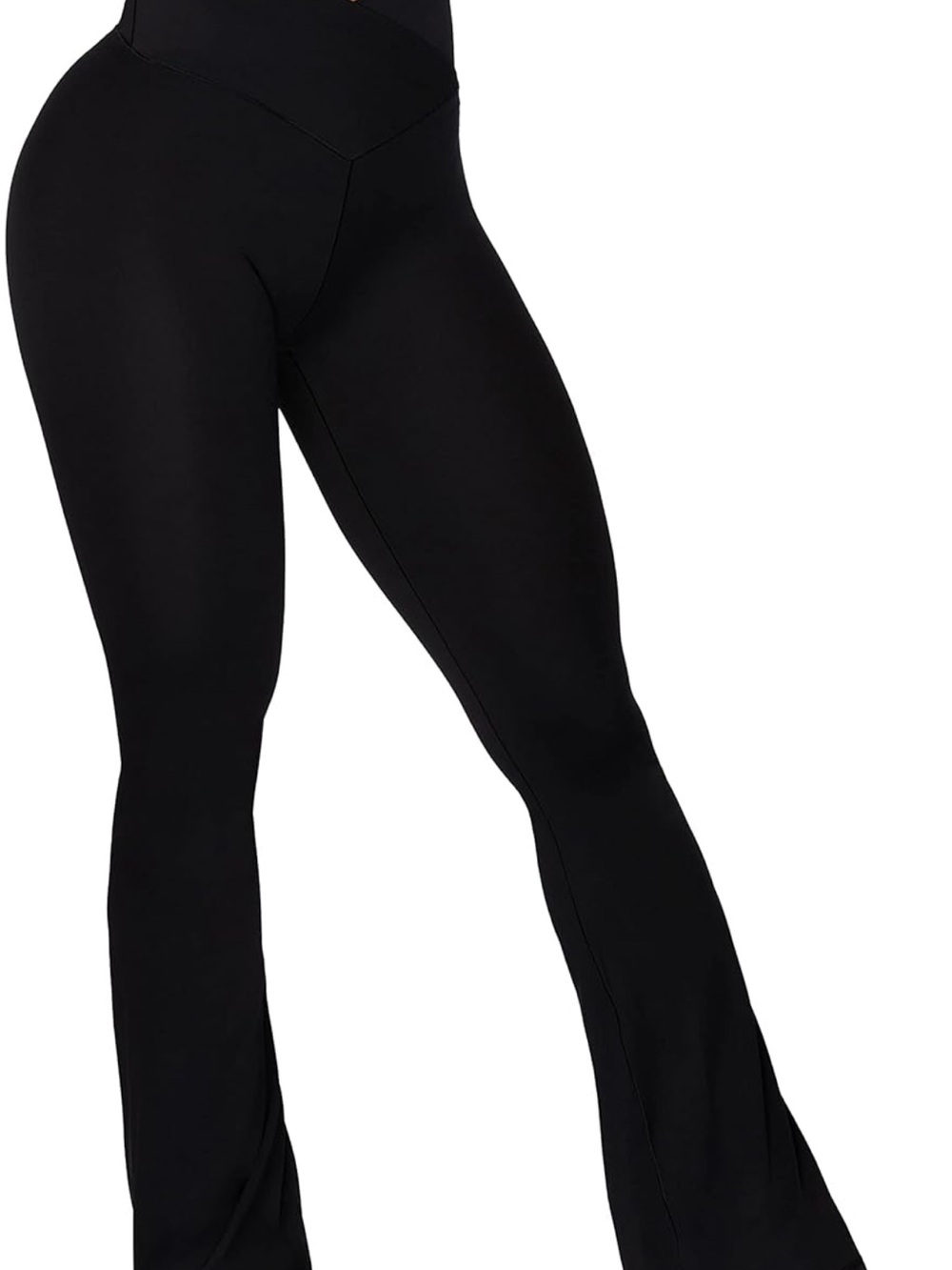 Sunzel Black High-Waist Flare Yoga Pants